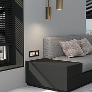 Рамка на 3 поста Werkel AluMax черный алюминий W0033508 цвет Черный-2