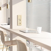 Рамка на 3 поста Werkel AluMax шампань W0033511 цвет Бежевый-2