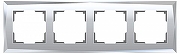 Рамка на 4 поста Werkel Diamant (зеркальный) W0041220 цвет Зеркальный