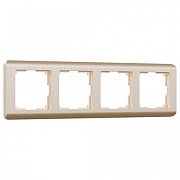 Рамка на 4 поста Werkel Stream (шампань) W0042111 цвет Бежевый