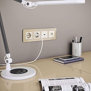 Рамка на 4 поста Werkel Elite (айвори, стекло) W0042443 цвет Желтый-2