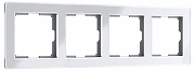 Рамка на 4 поста Werkel Acrylic (белый) W0042701 цвет Белый