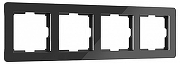 Рамка на 4 поста Werkel Acrylic (черный) W0042708 цвет Черный