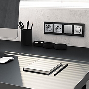 Рамка на 4 поста Werkel Acrylic (черный) W0042708 цвет Черный-2