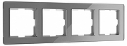 Рамка на 4 поста Werkel Acrylic (графит) W0042704 цвет Графит