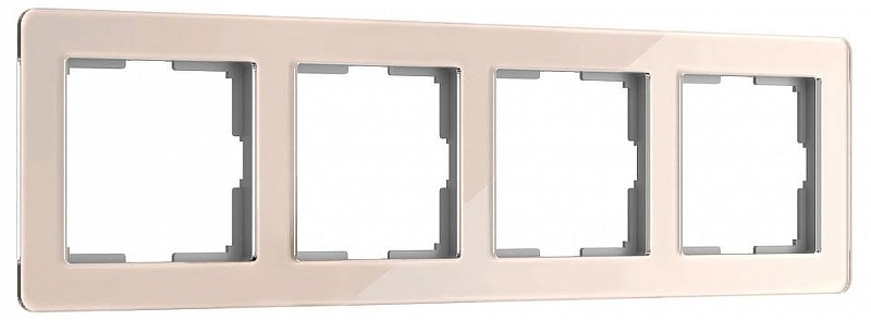 Рамка на 4 поста Werkel Acrylic (айвори) W0042743 