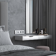 Рамка на 4 поста Werkel Baguette (белый/серебро) W0042850 цвет Белый, Серебро-2