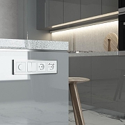 Рамка на 4 поста Werkel Baguette (белый/серебро) W0042850 цвет Белый, Серебро-3