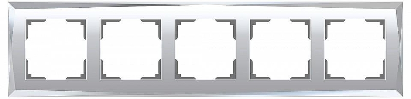 Рамка на 5 постов Werkel Diamant (зеркальный) W0051220 