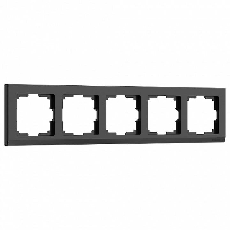 Рамка на 5 постов Werkel Stark (черный) W0051808 