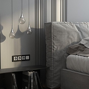 Рамка на 4 поста Werkel AluMax черный алюминий W0043508 цвет Черный-2