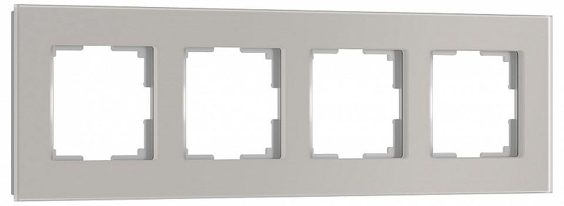Рамка на 4 поста Werkel Senso дымчатый W0043117 