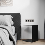 Рамка на 4 поста Werkel Senso дымчатый W0043117 цвет Серый-2