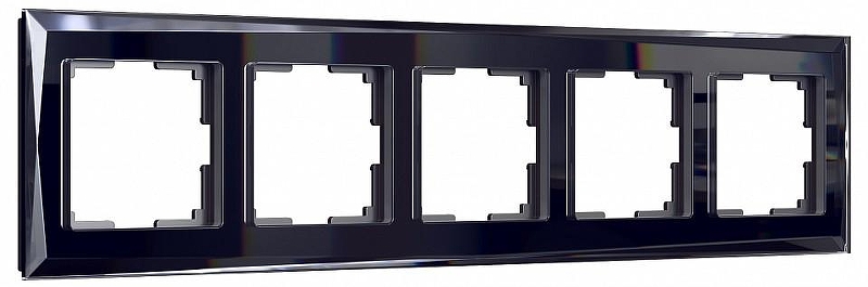 Рамка на 5 постов Werkel Diamant (черный) W0051208 