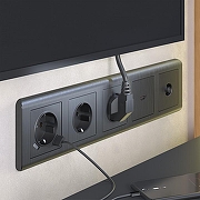 Рамка на 5 постов Werkel Stream (графит) W0052104 цвет Графит-1