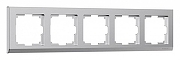 Рамка на 5 постов Werkel Stark (серебряный матовый) W0051865 цвет Серебро