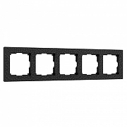 Рамка на 5 постов Werkel Hammer черный W0052408 цвет Черный