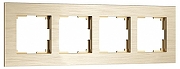 Рамка на 4 поста Werkel AluMax шампань W0043511 цвет Бежевый