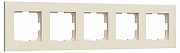 Рамка на 5 постов Werkel Slab айвори софт W0052962 цвет Желтый