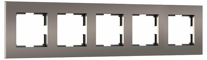 Рамка на 5 постов Werkel Slab бронза софт W0052963 