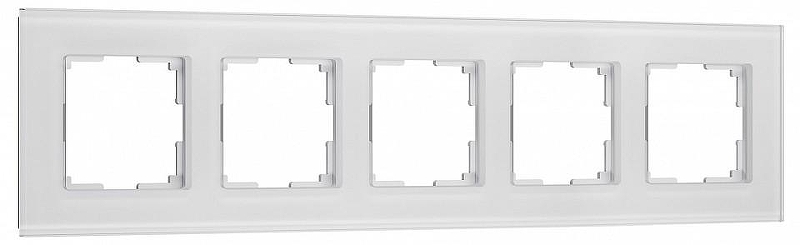 Рамка на 5 постов Werkel Senso белый soft-touch W0053101 