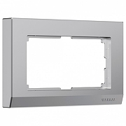 Рамка для двойной розетки Werkel Stark 2 W0081806 цвет Серебро
