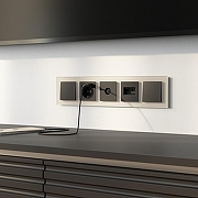 Рамка на 5 постов Werkel Senso шампань soft-touch W0053111 цвет Бежевый-1