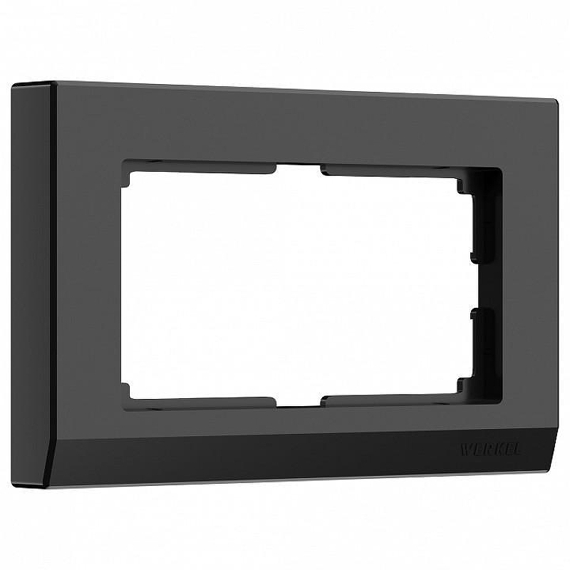 Рамка для двойной розетки Werkel Stark (черный) W0081808 