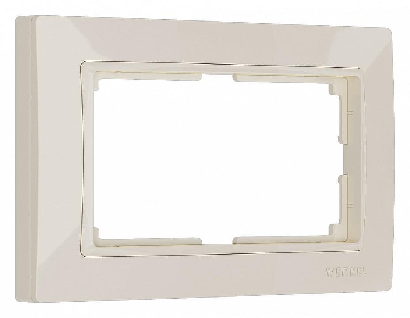 Рамка для двойной розетки Werkel Snabb Basic (слоновая кость) W0082003 