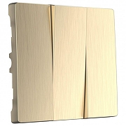 Клавиши для выключателя трехклавишного Werkel шампань рифленый W1139010 цвет Бежевый