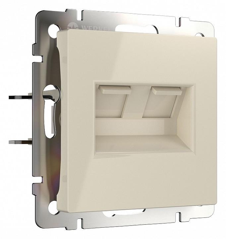 Розетка Ethernet RJ-45 без рамки Werkel слоновая кость W1181103 