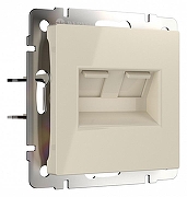 Розетка Ethernet RJ-45 без рамки Werkel слоновая кость W1181103 цвет слоновая кость