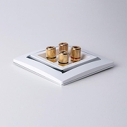 Розетка акустическая без рамки Werkel белый W1185001 цвет белый-3