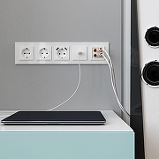 Розетка акустическая без рамки Werkel белый W1185001 цвет белый-4