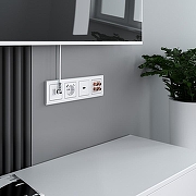 Розетка акустическая без рамки Werkel белый W1185001 цвет белый-5