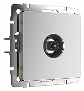 ТВ-розетка без рамки Werkel серебряный матовый W1183065 цвет Серебро