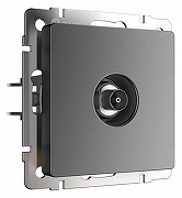 ТВ-розетка без рамки Werkel графит матовый W1183064 цвет Графит