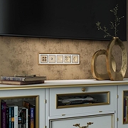 Накладка для розетки Ethernet RJ-45 Werkel шампань W1191111 цвет Бежевый-1