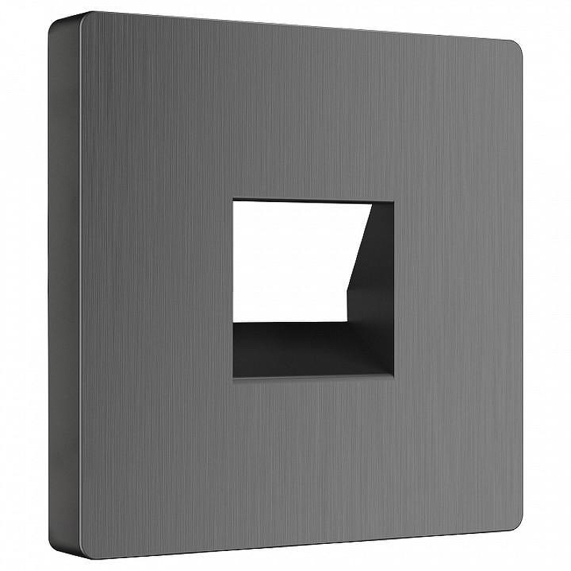 Накладка для розетки RJ-11 Werkel графит рифленый W1192004 