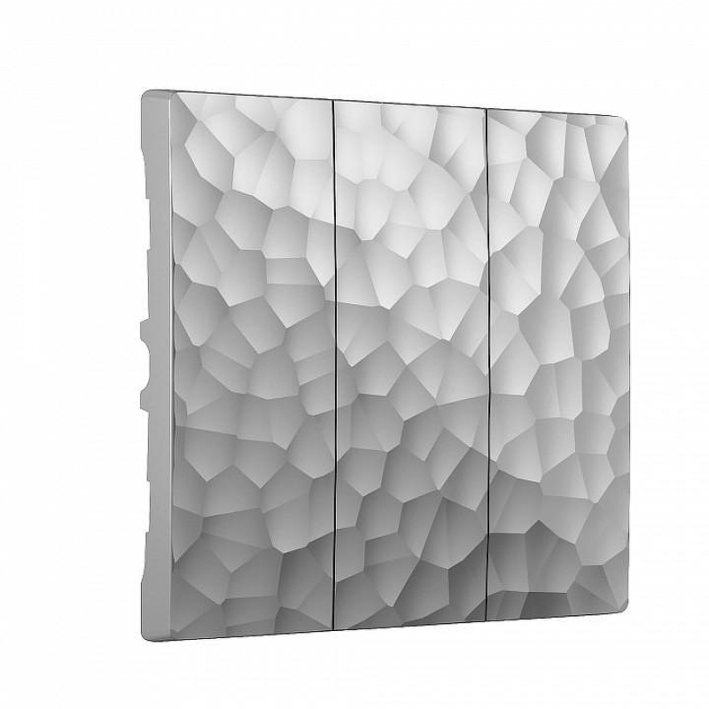 Клавиши для выключателя трехклавишного Werkel Hammer серебряный W1239006 