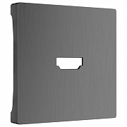 Накладка для розетки HDMI Werkel графит рифленый W1196004 цвет Графит