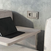 Клавиша для выключателя перекрестного Werkel дымчатый W1219004 цвет Серый-1