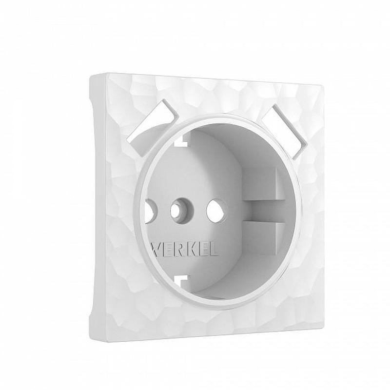 Накладка для розетки с заземлением и 2хUSB Werkel Hammer белый W1279501 