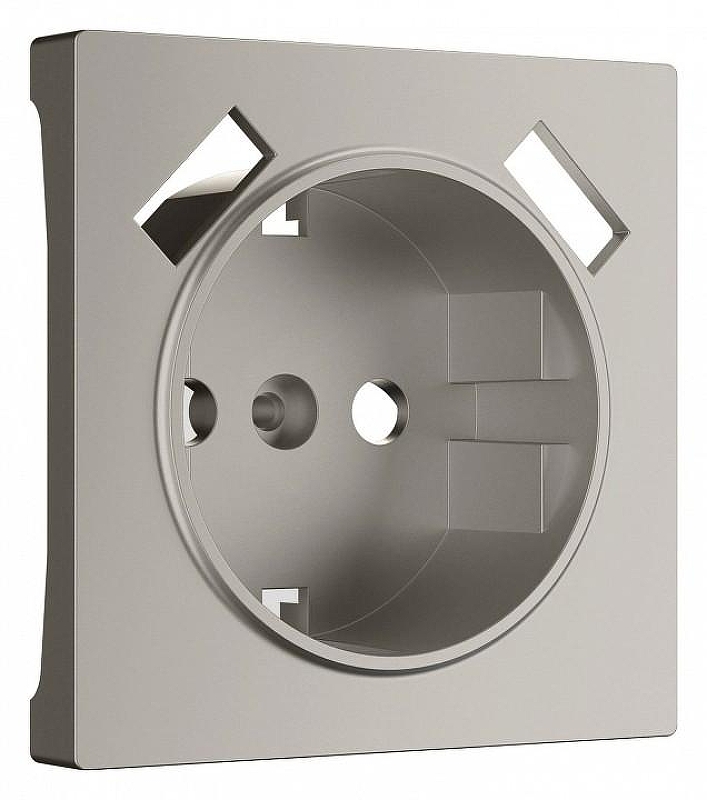 Накладка для розетки с заземлением и 2хUSB Werkel дымчатый W1279504 