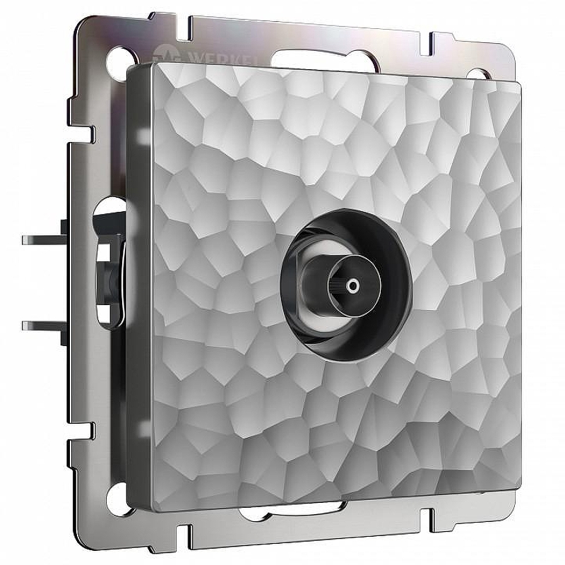 ТВ-розетка оконечная без рамки Werkel Hammer серебряный W1283006 