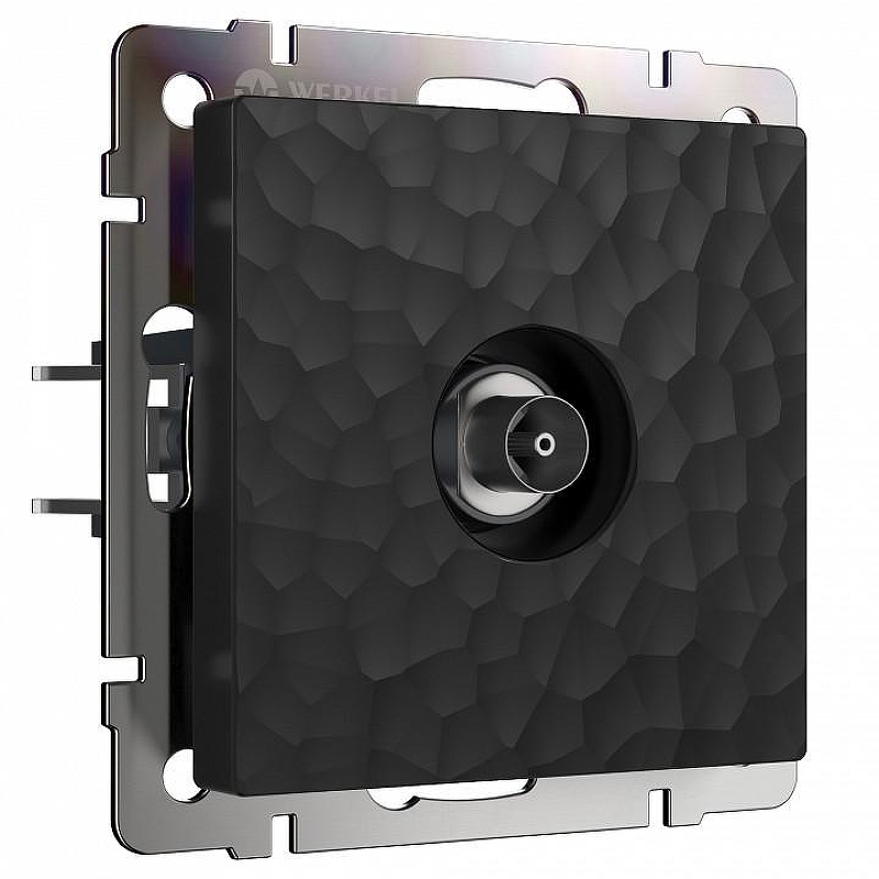 ТВ-розетка оконечная без рамки Werkel Hammer черный W1283008 