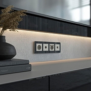 Розетка Ethernet RJ-45 и со шторками, без рамки Werkel дымчатый W1281004 цвет Серый-1