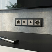 Розетка Ethernet RJ-45 и со шторками, без рамки Werkel дымчатый W1281004 цвет Серый-3