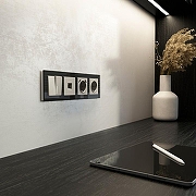 Розетка Ethernet RJ-45 и со шторками, без рамки Werkel дымчатый W1281004 цвет Серый-4