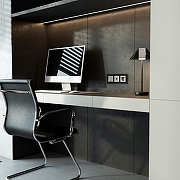 Розетка Ethernet RJ-45 и со шторками, без рамки Werkel дымчатый W1281004 цвет Серый-6